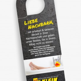 Türhänger für Baustellen